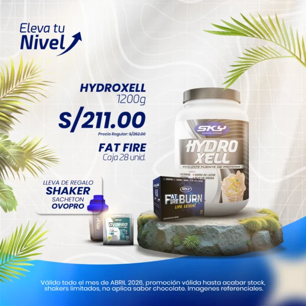 Hydroxell - 1200g / Fat Fire Caja 28 unidades