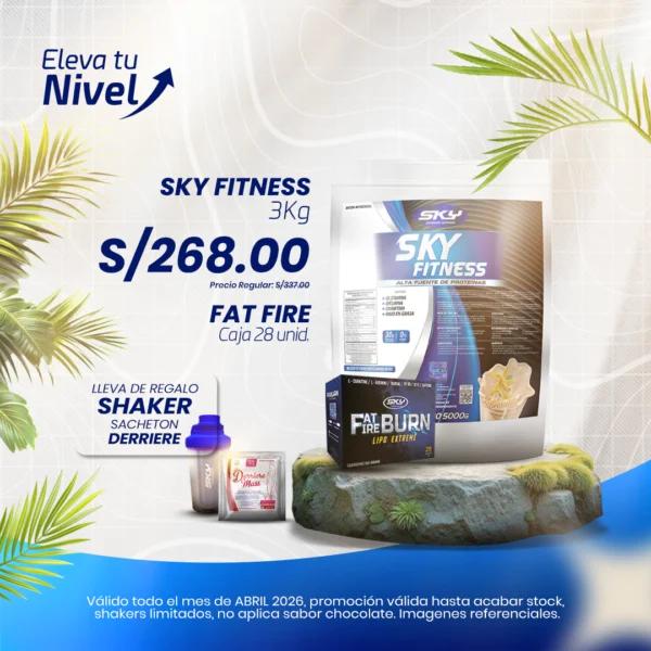 Sky Fitness - 3kg / Fat Fire - Caja 28 unidades